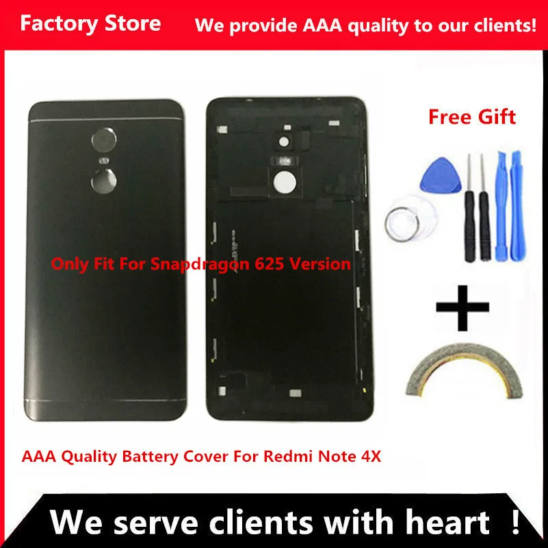 

Battery Back Cover For Redmi Note 4X Battery Back Case For Redmi Note 4 Global Version Housing +Volume buttons + Power Buttons