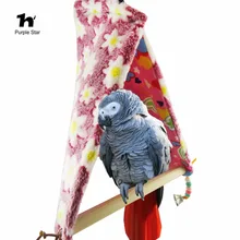 Фиолетовый звезда Птица Попугай счастливый хижина тканевое гнездо Упоры для отжиманий от пола клетка птица палатки игрушка подвесные клетки сарай качели спальня гамак для попугая