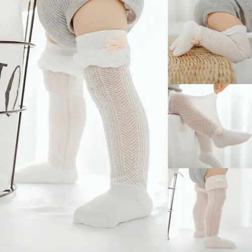

Baby Newborn Stocking Soft Cotton Summer Mosquito Tights Thin Section Mesh Breathable Baby Long Knee Stockings