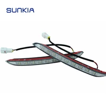 Free Shipping 2 Pcs/set LED Daytime Running Light For KIA K2 New RIO DRL With Turning Signal Lights