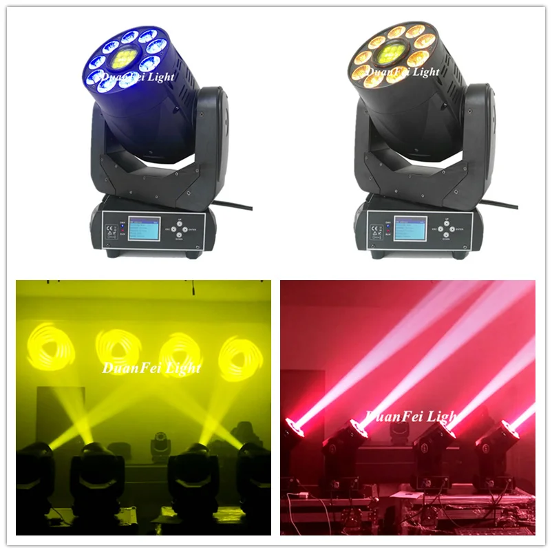 4 шт led 90 Вт движущаяся головка Точечный светильник DMX lyre gobo свет 9x18 6в1 rgbwa УФ стирка