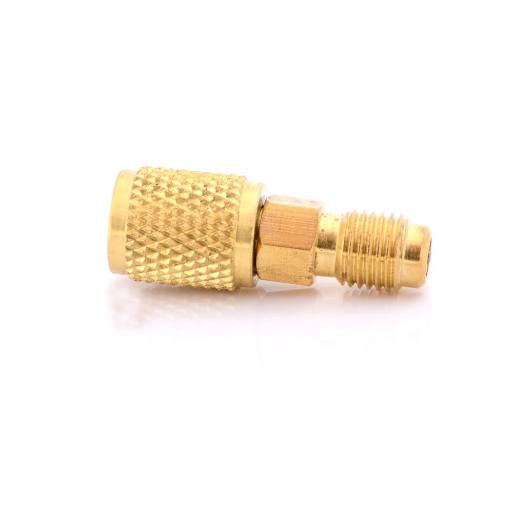 

New Air Refrigeration Charging Adapter Hoses BrassR12 R134A Valve Tools Gauges Ball Valves 1pc