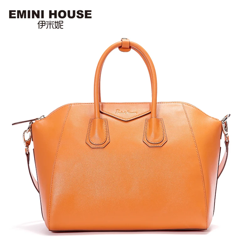 EMINI HOUSE сумка тоут из спилковой кожи роскошные сумки женские дизайнерские на