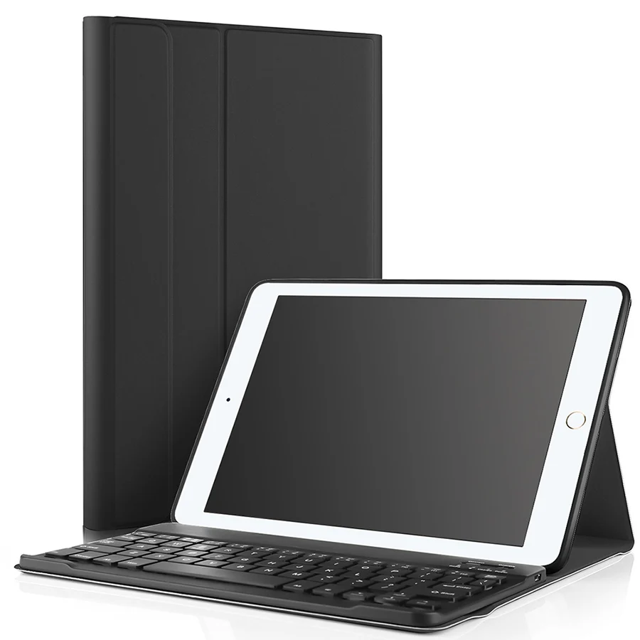 Беспроводной Bluetooth клавиатура чехол для iPad 9,7 2017 2018 Air 2 Air 1 Pro 9,7 дюймов съемный кожаный чехол с Keyboad