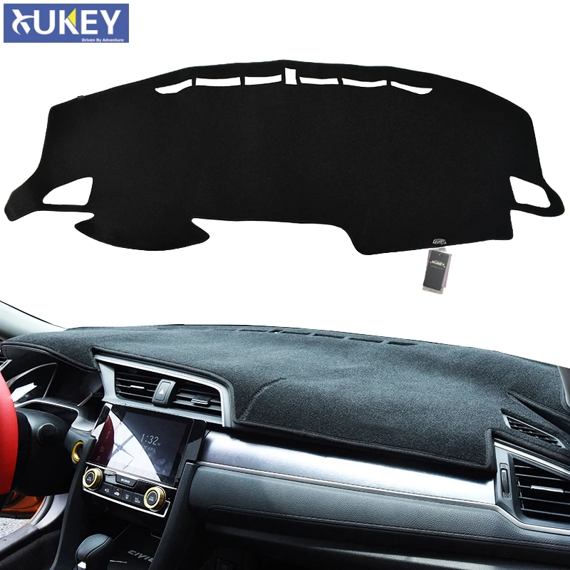 

Xukey Dash Mat Dashboard Cover Dashmat Dash Board Cover Carpet For Honda Civic 2016 2017 2018 2019