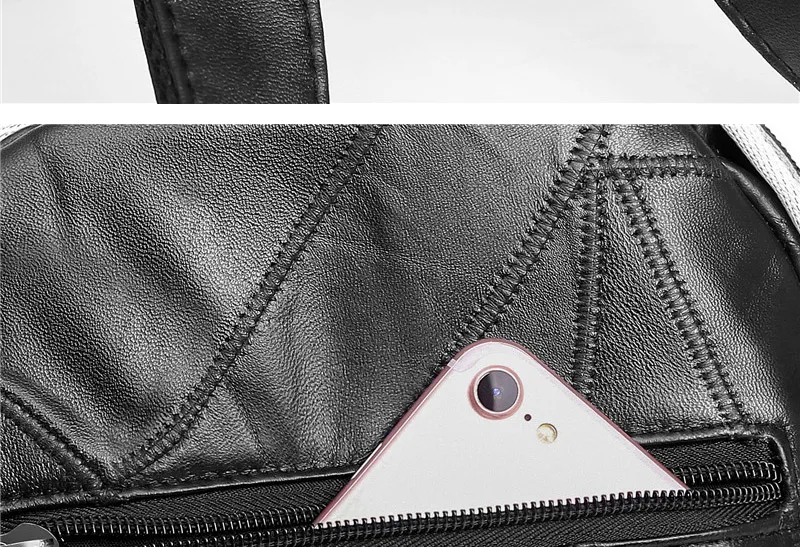 women genuine leather backpack sheepkin bag ladies small backpack_28