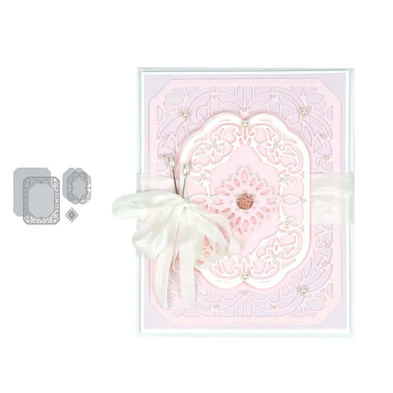 

Cannetille Renctangle Metal Cutting Dies Stencil for DIY Scrapbooking Album Embossing Paper Cards Making Crafts Decor