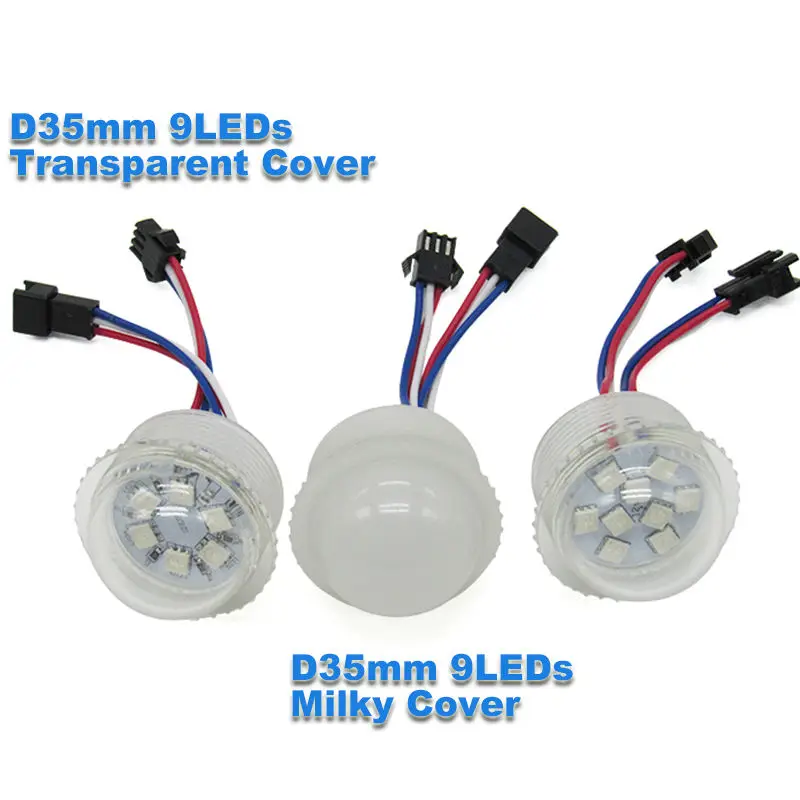 Цифровой 35 мм 9 светодиодный s UCS1903 водонепроницаемый смарт-5050 smd цветная(rgb) светодиодная Пиксельная лампа адресный модуль лампы парк атракционов огни