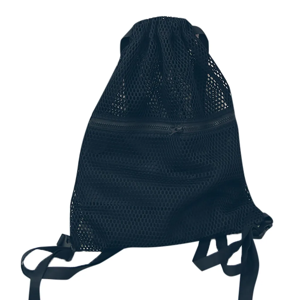 

Unisex Drawstring backpack mesh cloth pocket students backpack Sport Beach Bag Wholesale&Dropshipping Zaino da donna#Ft