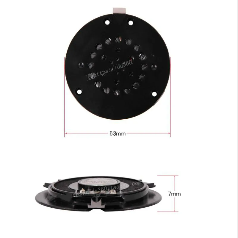 

GHXAMP 53mm Headphone Speaker Unit HIFI Headset Driver 32ohm 30MW Newest Ultra-thin Headphone Speaker DIY Repair Parts 2pcs