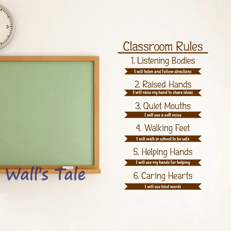 Classroom Rules Vinyl Wall Sticker Classroom Decor