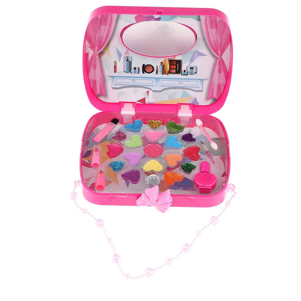 Ролевые игры макияж наборы для девочек игрушки косметический комплект сумочки Розовый Красный дошкольного образования игрушка
