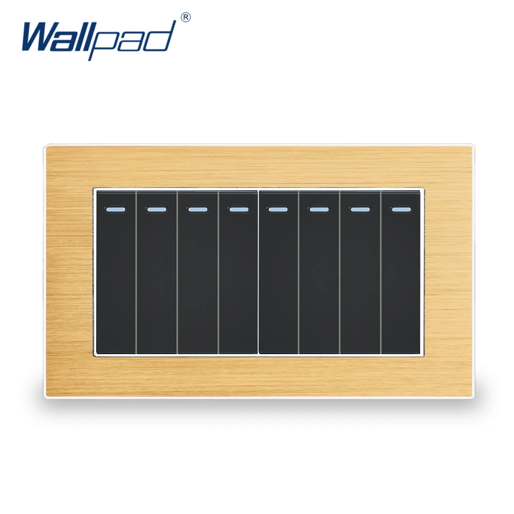 Переключатель настсветильник двусторонний 8 клавиш 146*86 мм|wall light panel|2 gang switchpanel