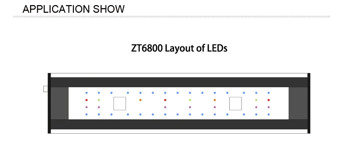 ZET светильник ZT6800 ZT-6800 полный спектр морской светильник светодиодный водоросли цилиндрический светильник морской воды коралловый светильник рассвет закат полный спектр светодиодный