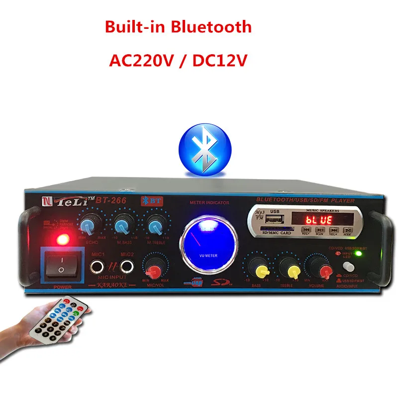 Усилитель для домашнего кинотеатра 80 Вт + Bluetooth USB SD карта FM радио аудио KTV|theater