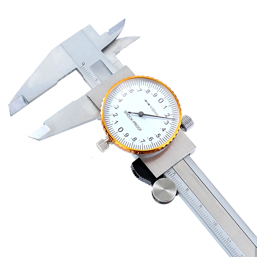  0-150mm Calipers High Precision Table Vernier Caliper with Watch Double-way Shock-proof Measuring G