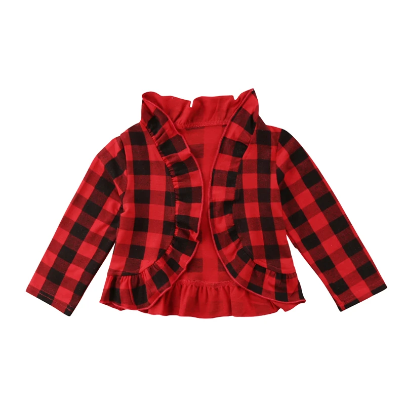Emmababy children's jacket red plaid Clothes Baby girls Coats floral pattern Outerwear tracksuit