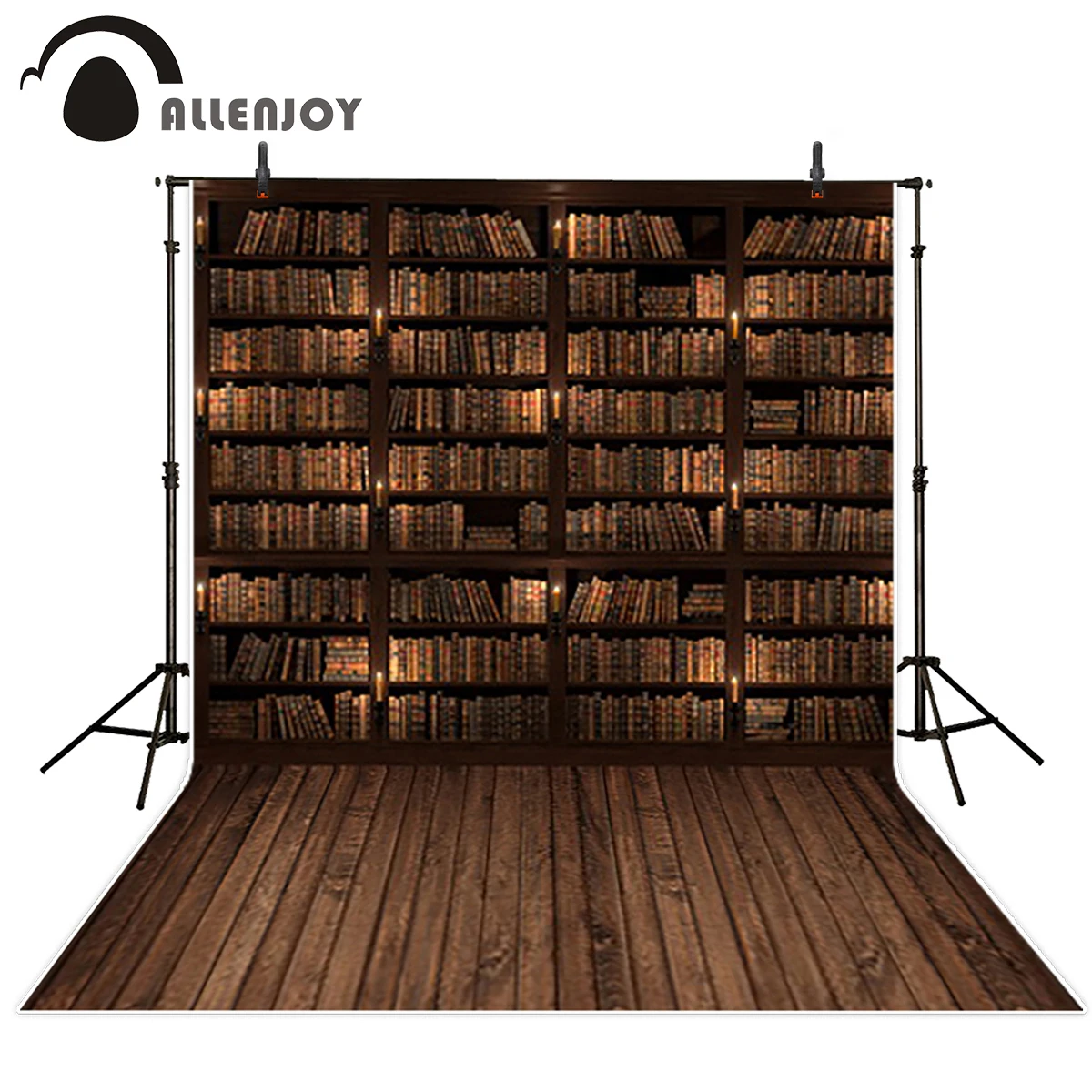Allenjoy Fond De Photo Bibliotheque Vintage Planche De Bois Bougie Medievale Moyen Age Photo Cabine Appareil Photo Photographie Aliexpress