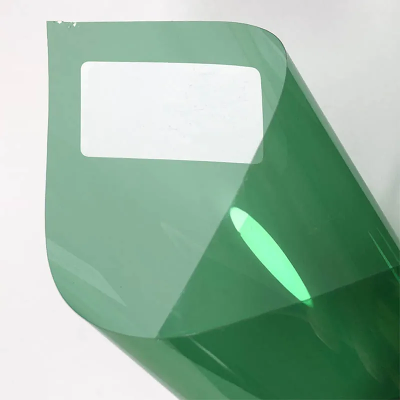 1 Uds 50*300cm 2 ply luz verde tinte de ventanilla película solar para coche casa edificio lado parabrisas vidrio de Auto protección Solar