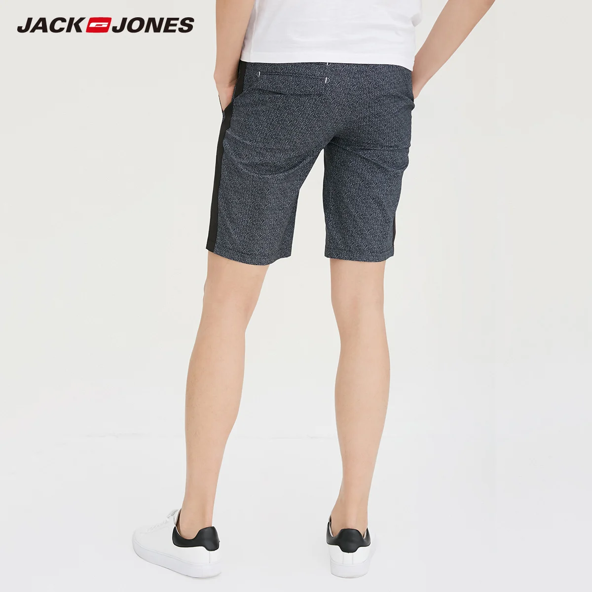 JackJones мужские летние обтягивающие повседневные короткие брюки с принтом |
