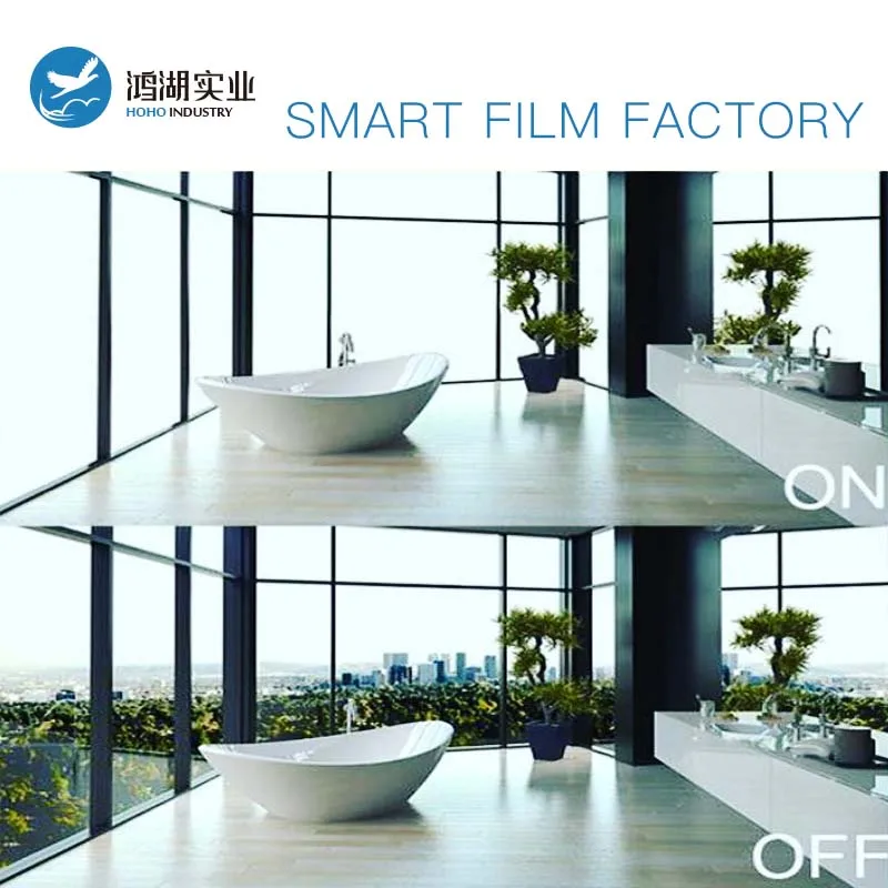 Cheap 1pc 93x60cm,1pc 79x60cm,1pc 79x48cm Switchable Electric Self-adhesive PDLC Smart Film Window Door for Rear Projection Screen
