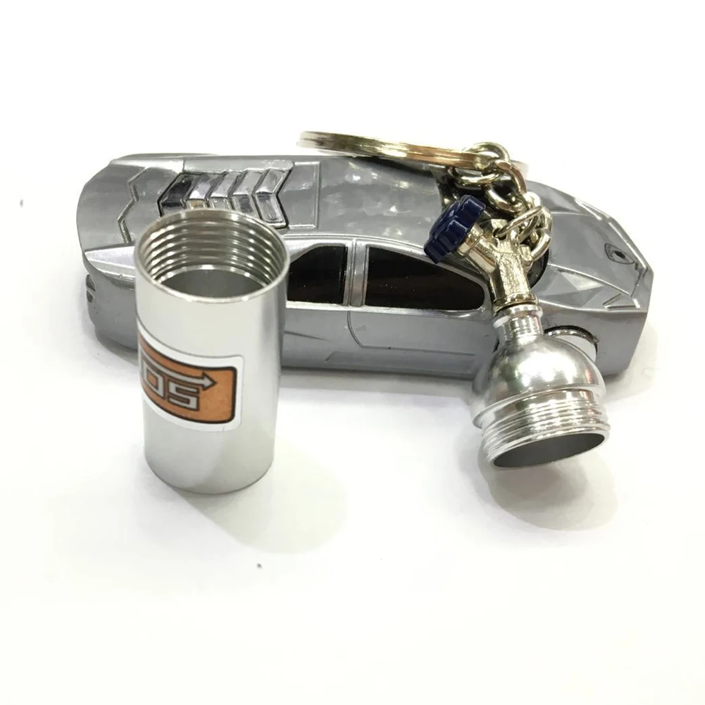 

Fashion Creative Metal Car Modified Nitrogen Gas Cylinder Key Buckle Major Highlight Of Keychain Zinc Alloy