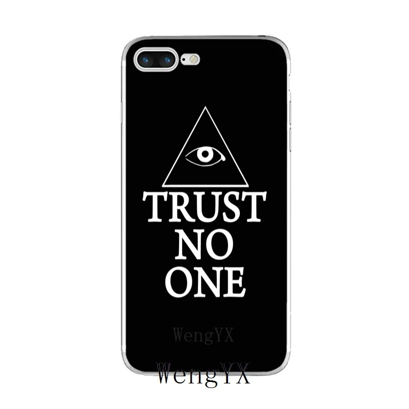 Тонкий силиконовый мягкий чехол для телефона из ТПУ pyramid eye symbol illuminati iPhone X 8 8plus 7