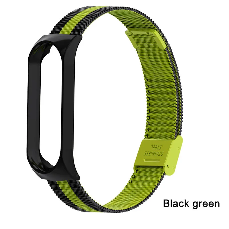 Браслет для xiaomi mi Band 3 4 ремешок спортивных часов металлический на руку band
