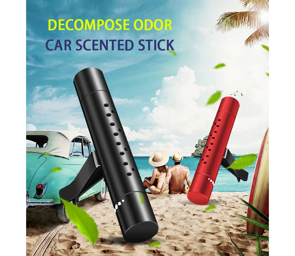 Car Air Freshener Clip Perfume Refill Diffuser Essential Oil Parfum Decoration New Car Smell Fragrance Sticks Auto Scent Styling