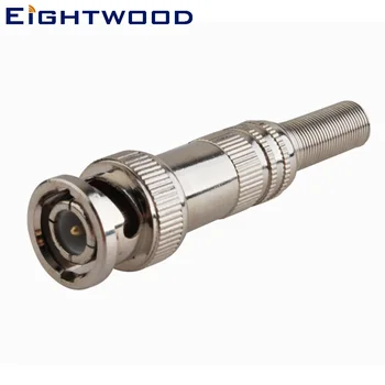 

Eightwood 5PCS TV Camera Antenna Automotive BNC Plug Male RF Coaxial Connector Adapter Straight for RG58 RF Coaxial Cable