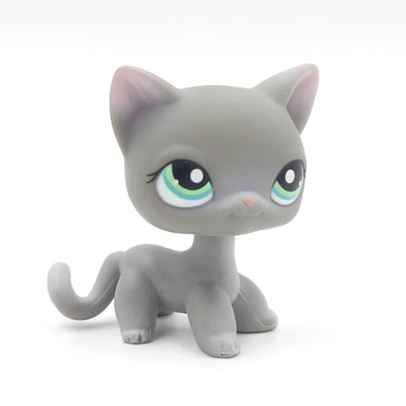 LPS кошка из коллекции pet shop оригинальные игрушки #126 с короткой шерстью серый