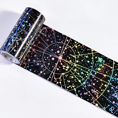 3 м шириной Galaxy Звездный рисунок неба Бумага васи лента декоративная клейкая лента DIY Скрапбукинг Стикеры этикетка - Цвет: ji ye
