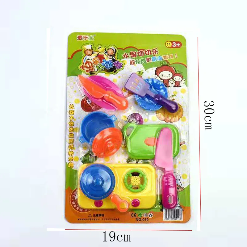 

Pretend Play Kitchen Toy For Children Mini Model Plastic Kitchenware Cookware Cooking Set Baby Girl Toys Games Hot