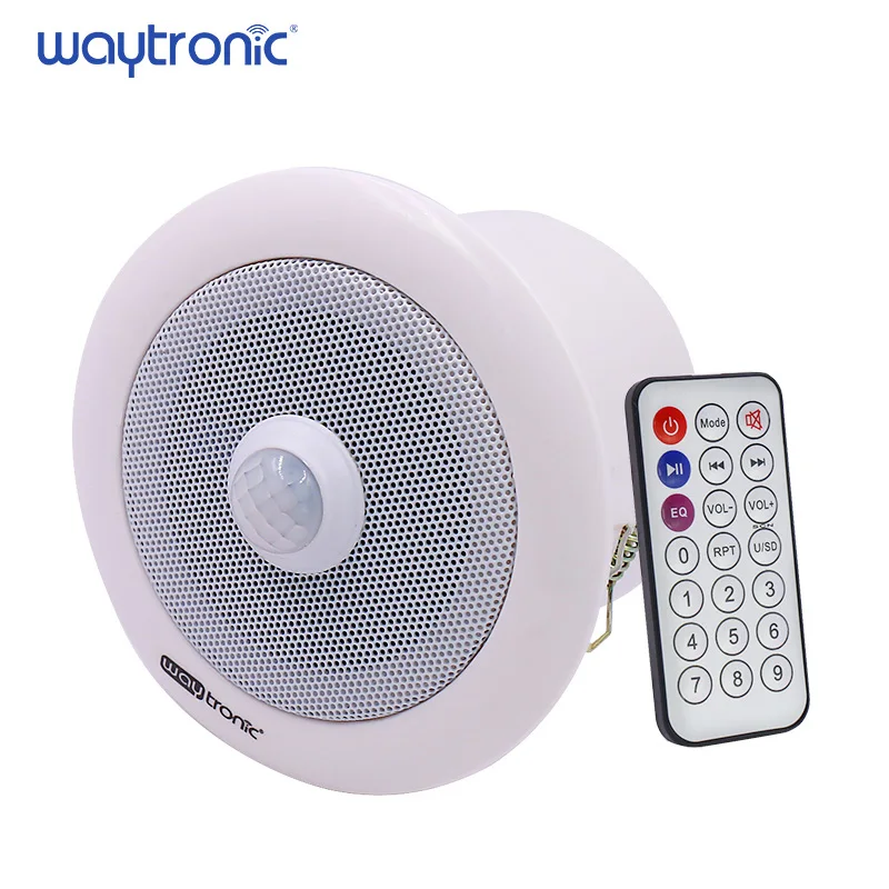 In Ceiling Mini Amplifier Speaker with Infrared Sensor Doorway Welcome Alarm Exhibition Hall Voice Broadcast Bank Safety Prompt