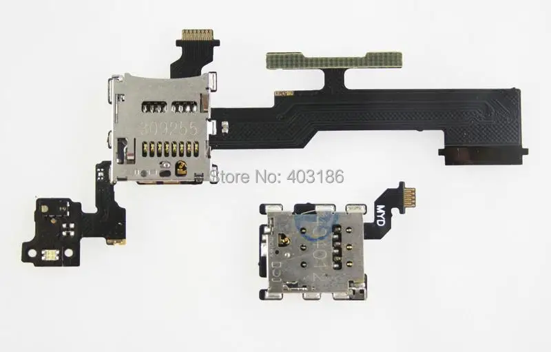 new sim holder micro sd memory card slot tray flex cable for htc htc m8 sim card size
