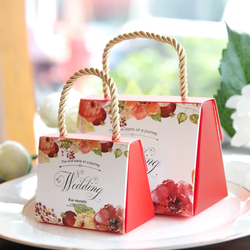 wedding favor box 1pcs creative Continental hand candy box bag