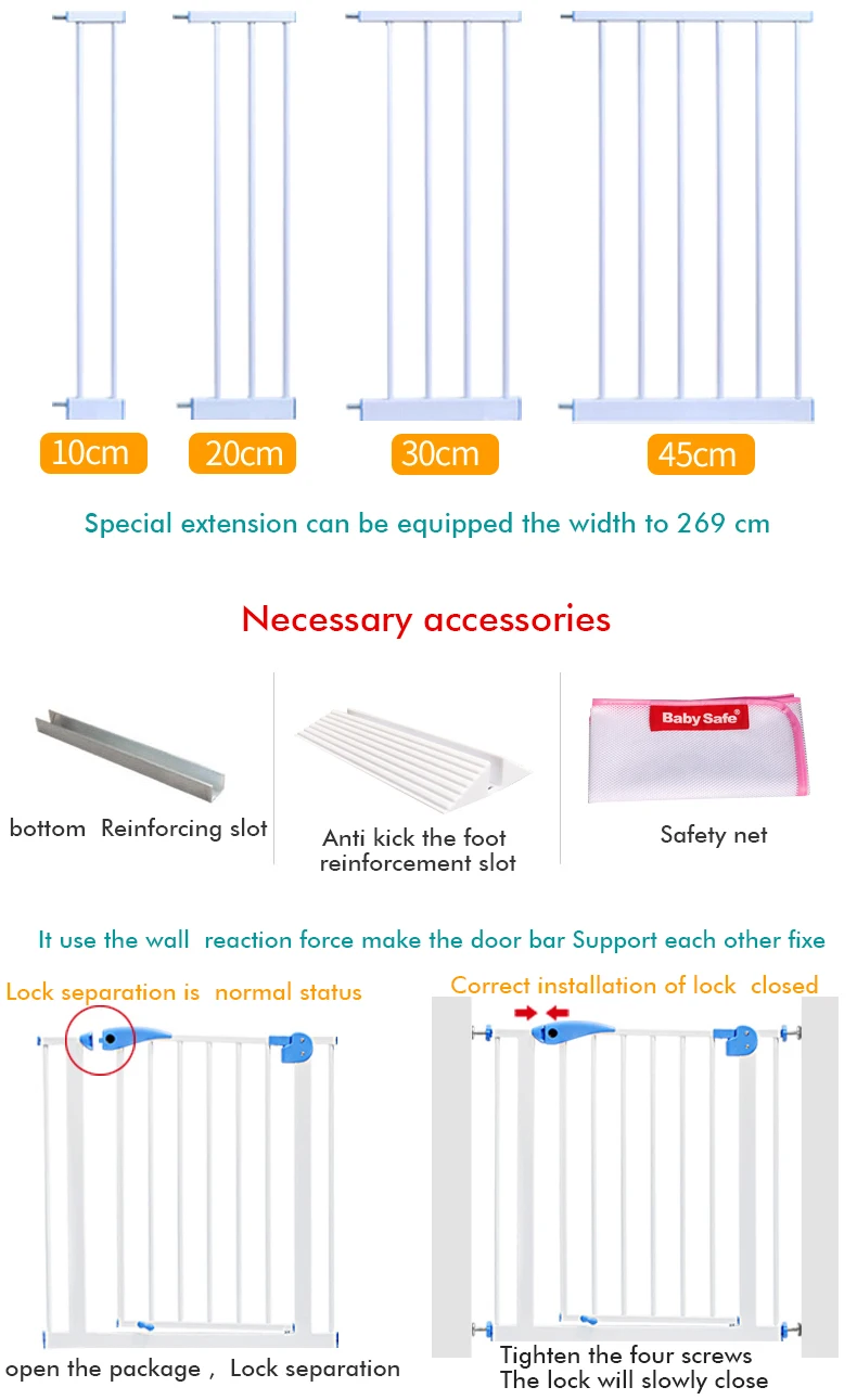 75-84 см babysafe ворота безопасности для детей Детская лестница забор дверь ПЭТ изолирующий клапан Собака Забор