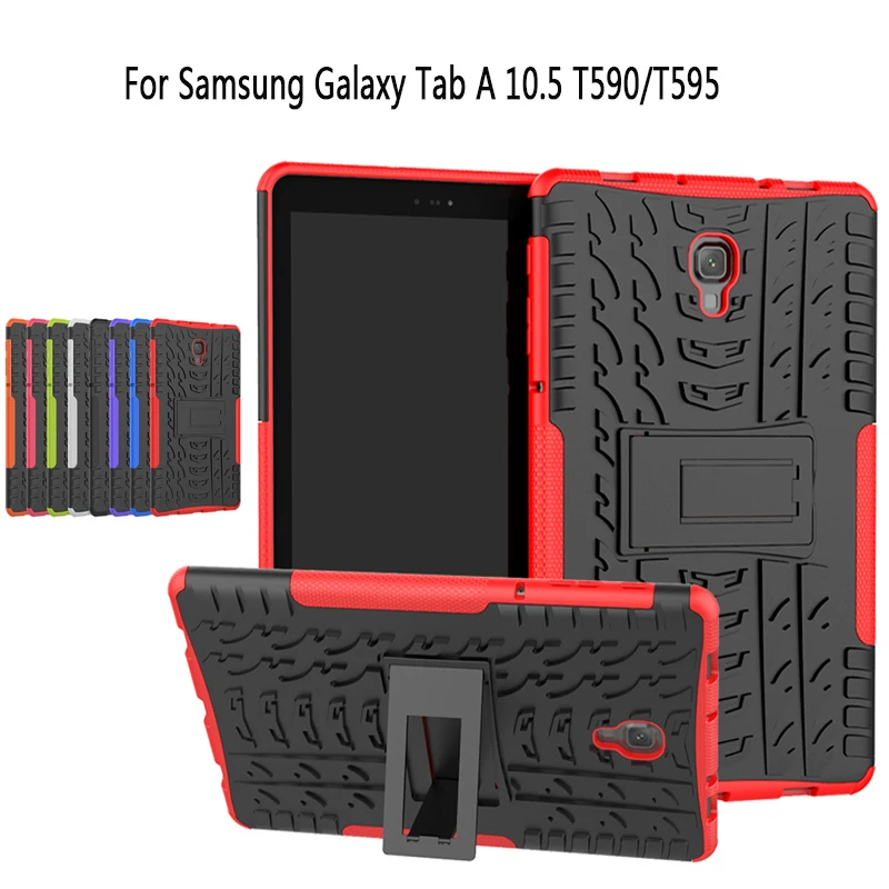 

For Samsung Galaxy Tab A 10.5 Tablet Case Anti Drop Protection Rugged Armor Stand Cover For Samsung Tab A 10.5 Case SMT590/T595