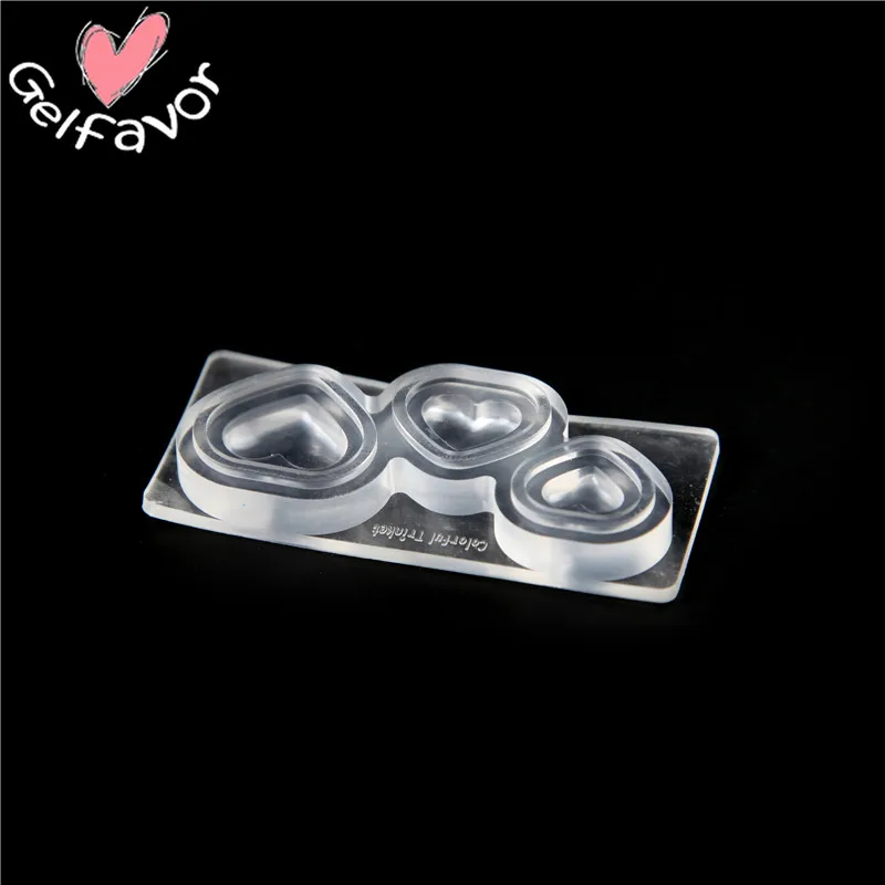 

Gelfavor 1PC Beautiful Nail Art Silicone Mold 10 Designs Durable 3D Crystal Carving Mold Crystal Powder Carved Nail Art Tool