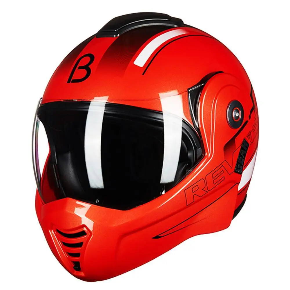 BEON откидной мотоциклетный шлем модульный Открытый анфас шлем мото шлем мотоциклетный шлем Capacete половина шлемы ECE - Цвет: 7