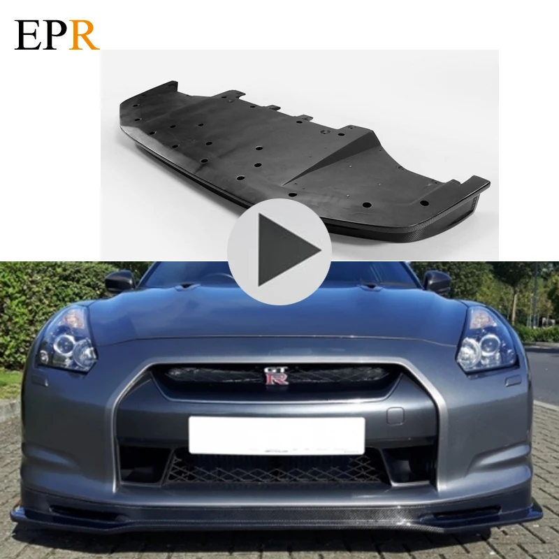 Для Nissan 2009-2012 R35 GTR Early Nismo Craft Style углеродное волокно Передняя Губка (пред-лицевая