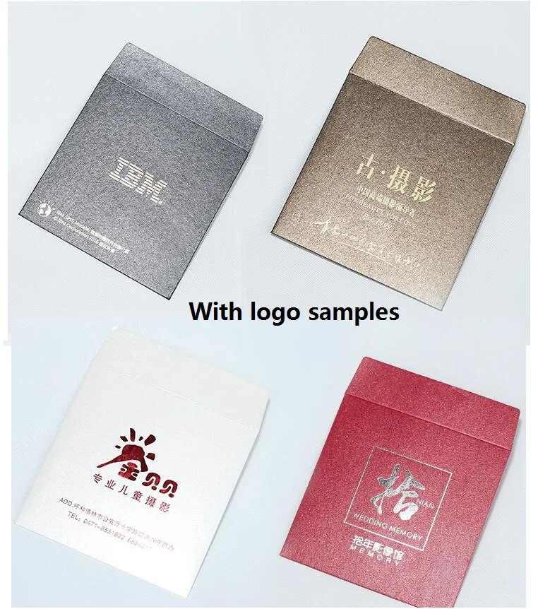 2020 12 5x12 5cm Custom Printed Logo Disc Cd Sleeve Event Party Cd