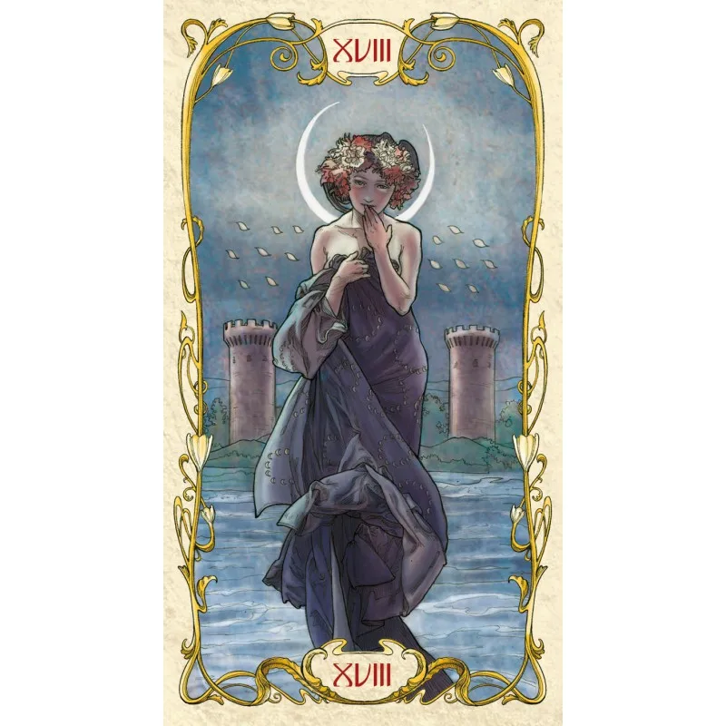 100% Оригинальные английские карты Mucha Tarot настольная игра для гайки|Настольные