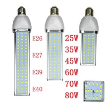25 Вт, 35 Вт, 45 Вт, 60 Вт 70 Вт 80 Вт светодиодный лампы E26 E27 E39 E40 Светодиодная лампа “Кукуруза” огни 110 V 220 Светодиодная лента высокой яркости энергосберегающий прожектор лампада