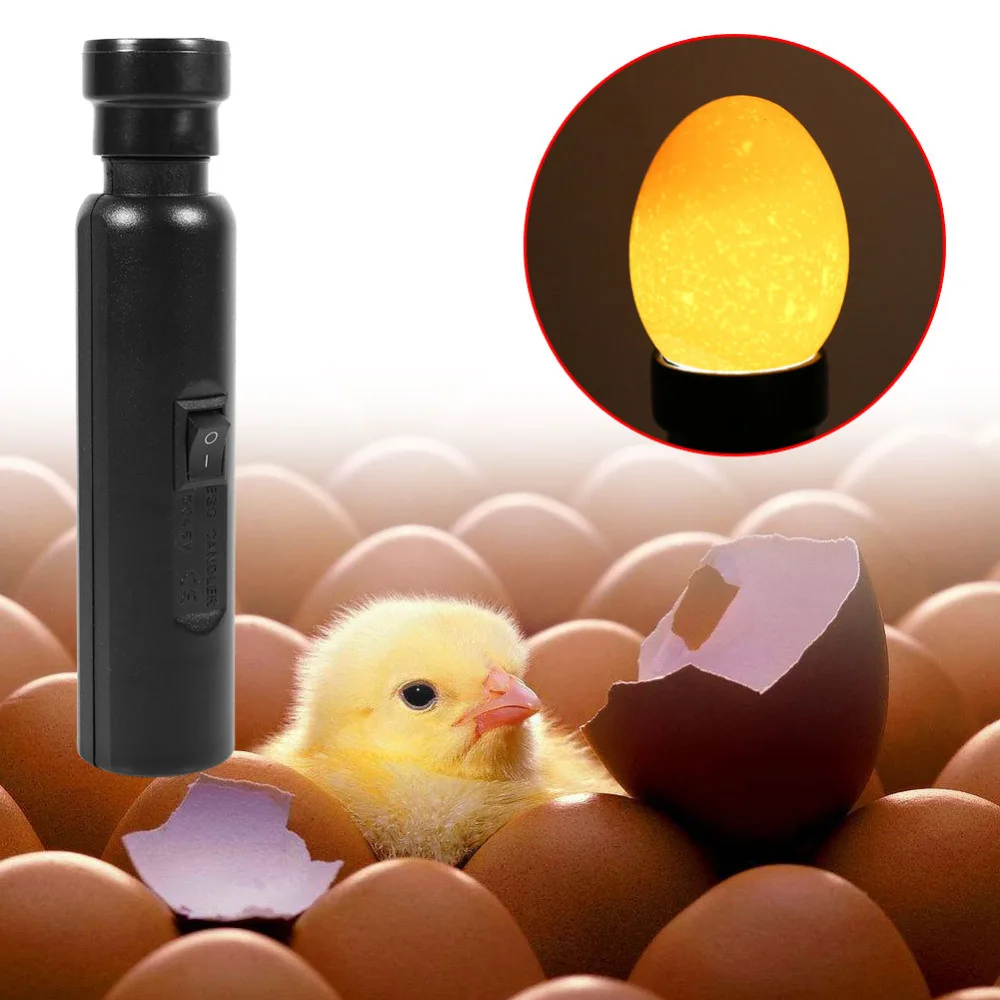 

Portable LED Grow Light Black Cool Light LED Candling Lamp Incubator Super Bright Egg Candler Tester New