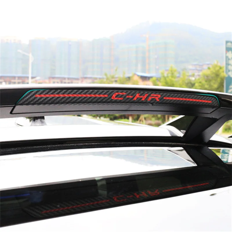 Carbon fiber sticker brake light car shape rear light brake for toyota
