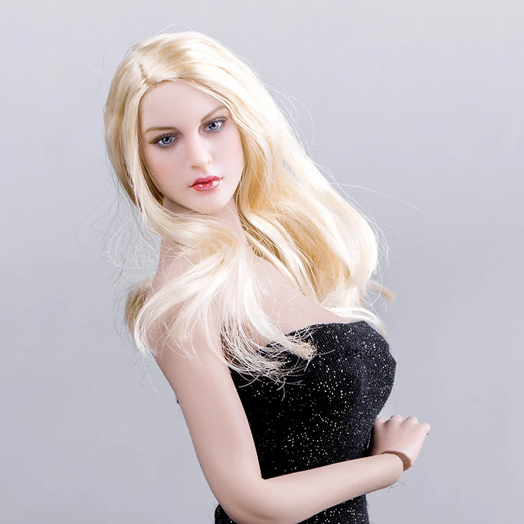 

1/6 Head Sculpt KT007 American European Female Head Carving Model For 12" Action Figure
