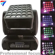 Светодиодный матрица света 25 глаза светодиодный Матрица Moving головной, светодиодный Матрица свет этапа, видео