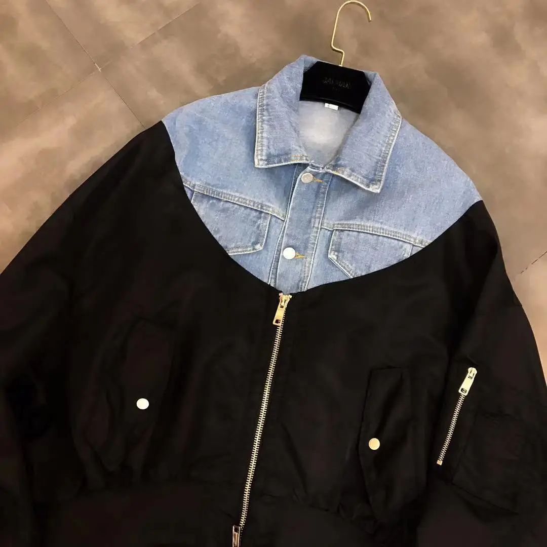 Куртка-бомбер, ограниченная по времени, хлопковая куртка Casaco, новинка 2019 года, весенняя куртка с отворотом и карманами, свободная куртка с