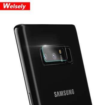

100pcs For Samsung Galaxy Note8 HD Transparent Rear Back Camera Lens + Flash lamp Protector Tempered Glass Film Cover accessorie